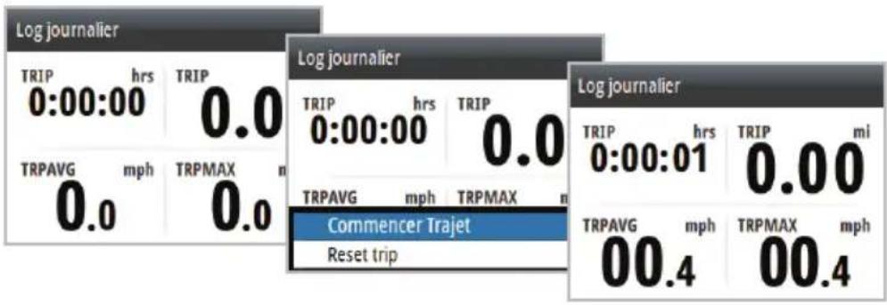 SIMRAD IS35 - Commencer/Stopper Trajet - 1