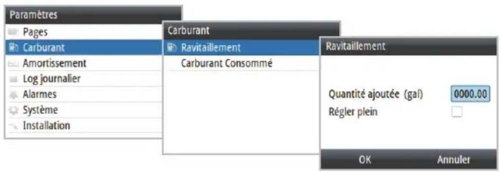 SIMRAD IS35 - Premier approvisionnement en carburant - 2