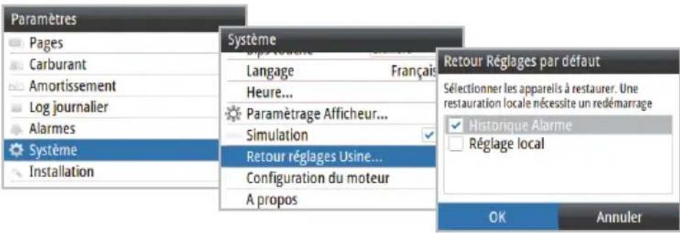 SIMRAD IS35 - Retour réglages Usine - 1