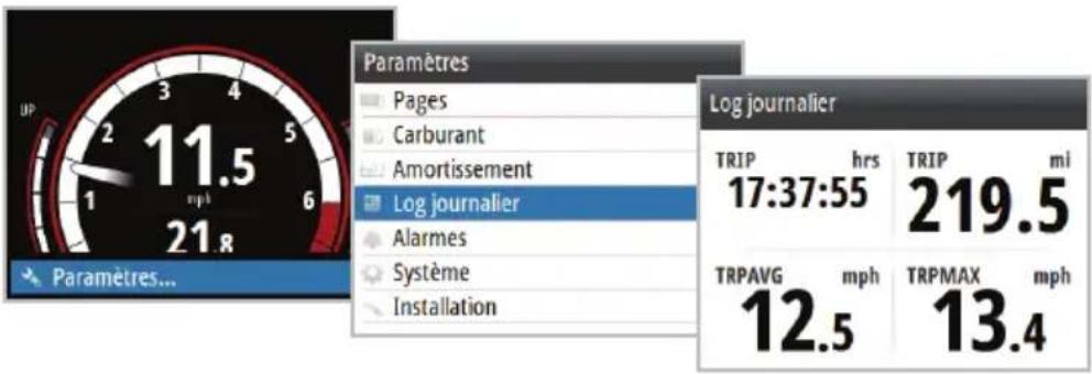 SIMRAD IS35 - Log journalier - 1