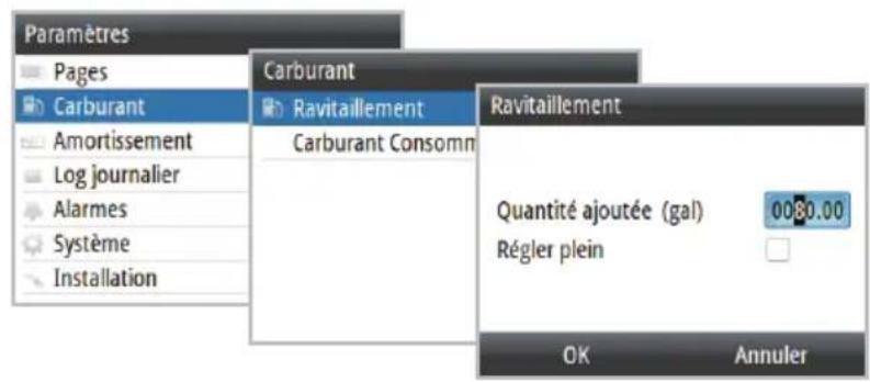 SIMRAD IS35 - Réapprovisionnement en carburant - 1