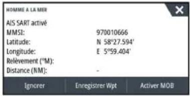 SIMRAD NSO evo3S - Message d'alarme AIS SART - 1