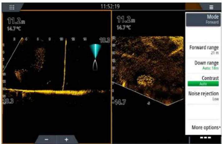 SIMRAD NSO evo3S - Affichage d'ActiveTarget 2 sur un écran partagé - 1