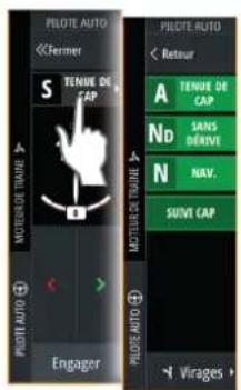 SIMRAD NSO evo3S - Activation et désactivation du pilote automatique - 2