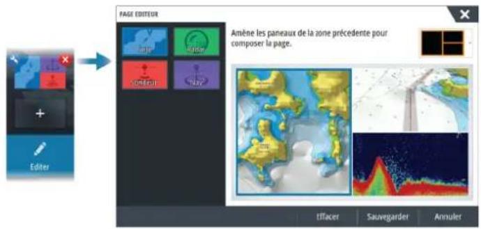 SIMRAD NSO evo3S - Éditer des pages favorites - 1
