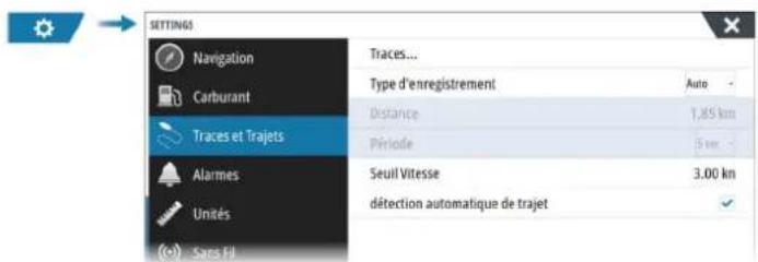 SIMRAD NSO evo3S - Enregistrement automatique des trajets - 2