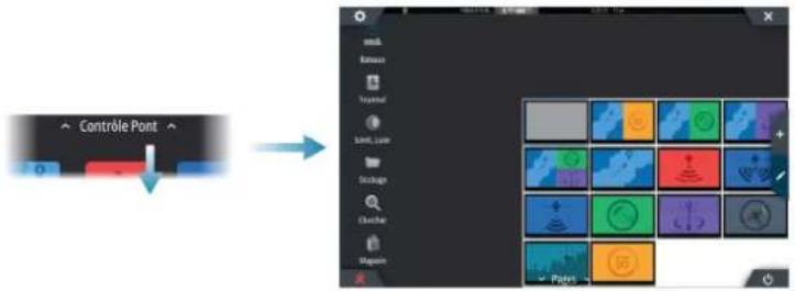 SIMRAD NSO evo3S - Configuration des pages prédéfinies pour afficher sur un pont - 1
