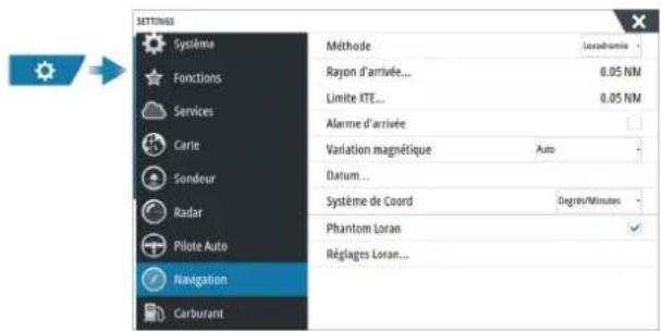 SIMRAD NSO evo3S - Navigation Settings - 1