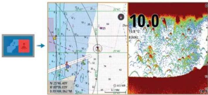 SIMRAD NSO evo3S - Pages partagées prédéfinies - 1