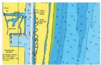 SIMRAD NSO evo3S - Hauts-fonds en surbrillance - 1