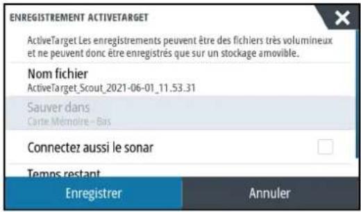 SIMRAD NSO evo3S - Enregistrement de vidéos ActiveTarget - 2