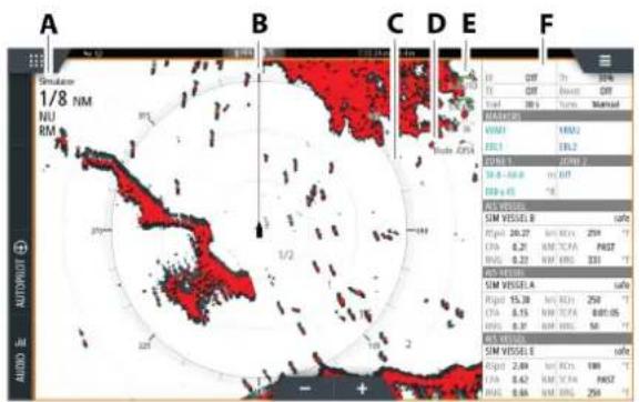 SIMRAD NSO evo3S - Fenêtre du radar - 1
