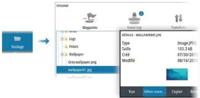 SIMRAD NSO evo3S - Personnalisation de l'arrière-plan de la page Accueil - 1
