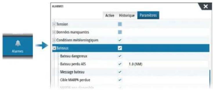 SIMRAD NSO evo3S MPU - Alarmes du bateau - 1