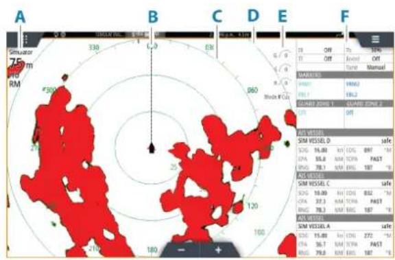 SIMRAD NSO evo3S MPU - Fenêtre du radar - 1