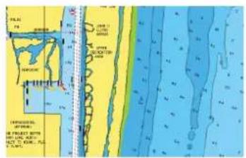 SIMRAD NSO evo3S MPU - Hauts-fonds en surbrillance - 1