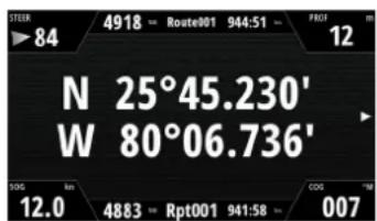 SIMRAD NSO evo3S MPU - Les fenêtres de position - 1