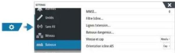 SIMRAD NSO evo3S MPU - Réglages du bateau - 1