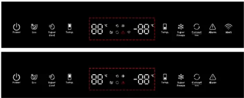 HISENSE RB3B250NEWE1 - Controlli del display - 1
