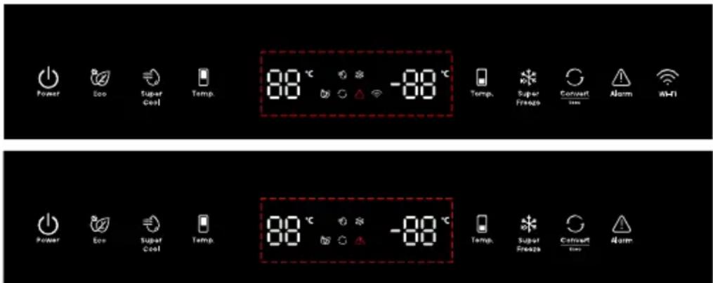 HISENSE RB3B250NEWE1 - Controles de exibição - 1