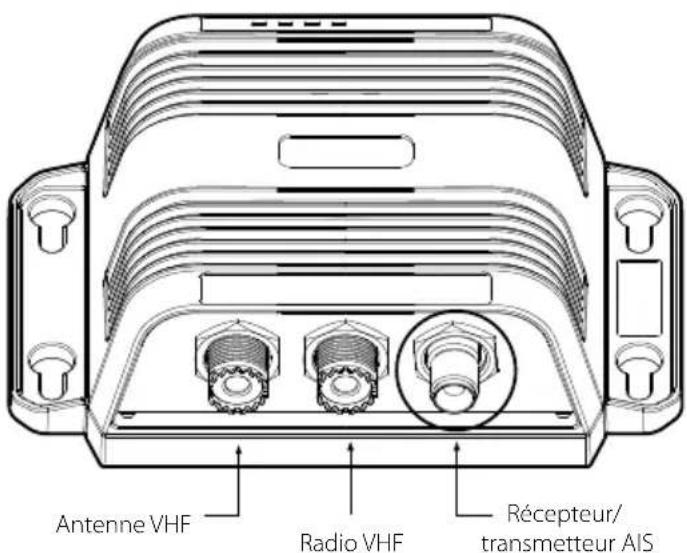 SIMRAD NSPL-500 - Étape n° 4 – Connexion du récepteur/transmetteur AIS - 1
