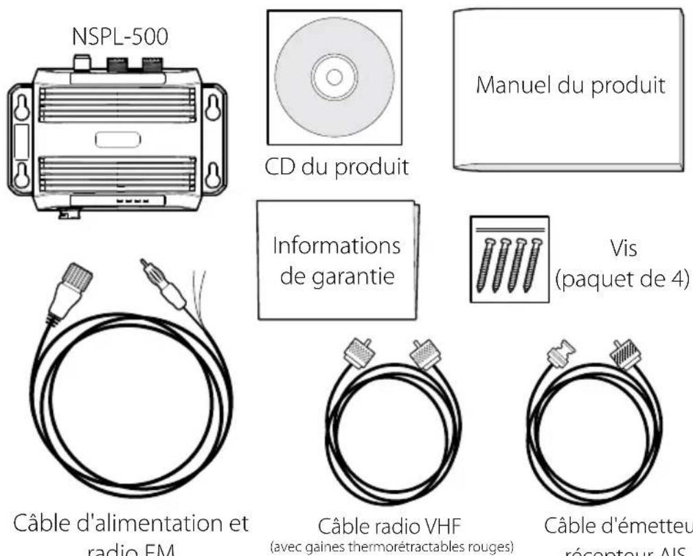 SIMRAD NSPL-500 - Contenu de la boîte - 1