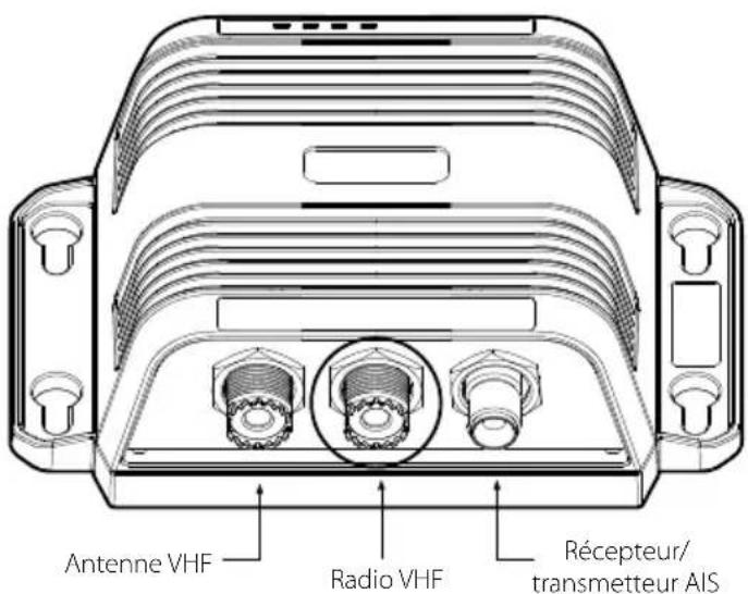 SIMRAD NSPL-500 - Étape n° 3 – Connexion de la radio VHF - 1