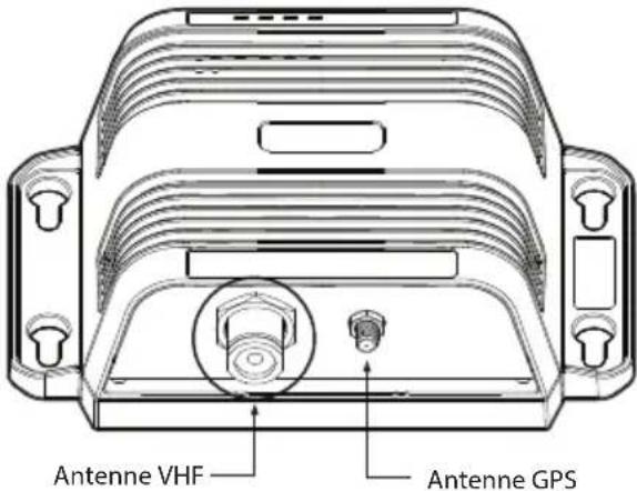 SIMRAD NAIS-500 - Étape n° 3 – Connexion de l'antenne VHF - 1