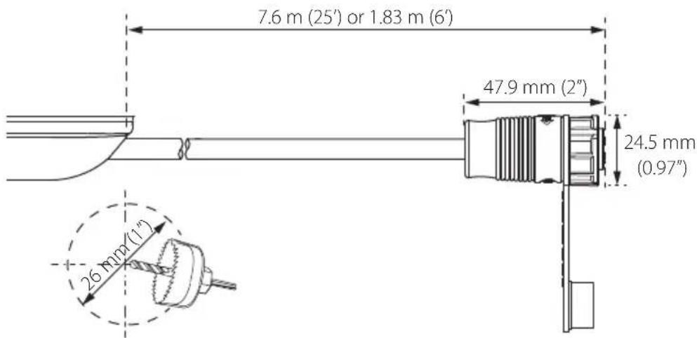 SIMRAD SideScan & 3-In-1 - Câbles de sonde 3-en-1 Active Imaging SideScan et Active Imaging - 1