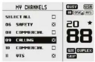 SIMRAD RS100-B - My channels - 1