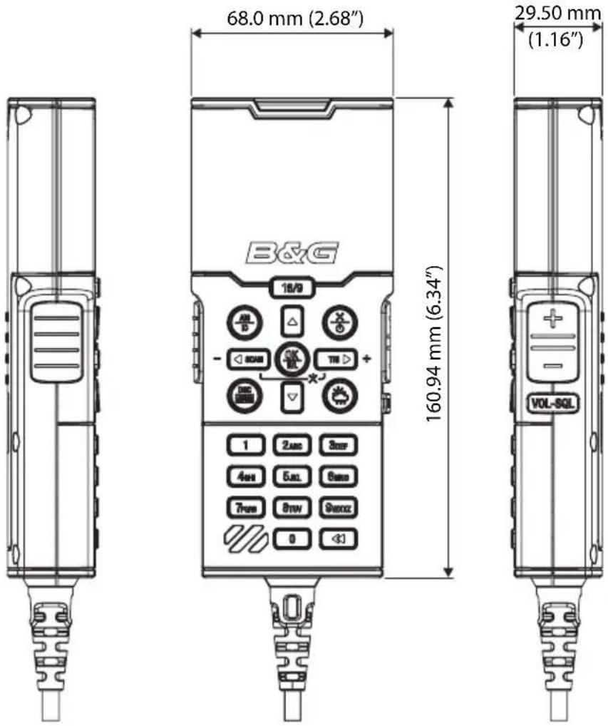 SIMRAD RS100-B - Schémas cotés - 2