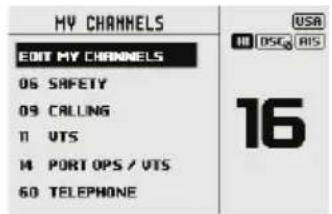 SIMRAD RS100-B - My channels - 2