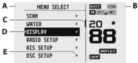 SIMRAD RS100-B - Comment afficher et parcourir les menus - 1
