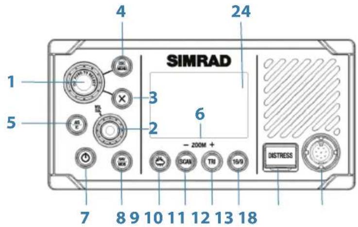 SIMRAD RS40-B - Principales fonctions - 1