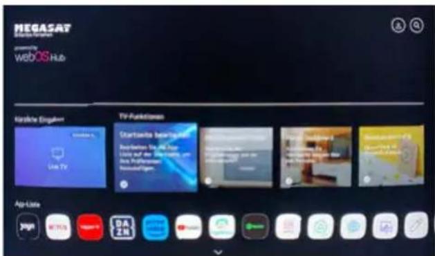 MEGASAT Royal Line 24 Premium - Smart-TV page d'accueil - 1