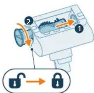 PHILIPS 5000 series XC5141 - Одржување на мини турбо четката (само XC5141 и XC5142) - 2