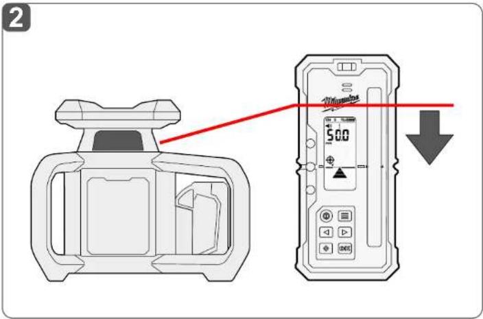 MILWAUKEE RD1200 - TROUVER LA POSITION CENTRALE - 2