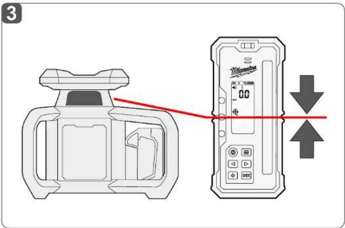 MILWAUKEE RD1200 - TROUVER LA POSITION CENTRALE - 3