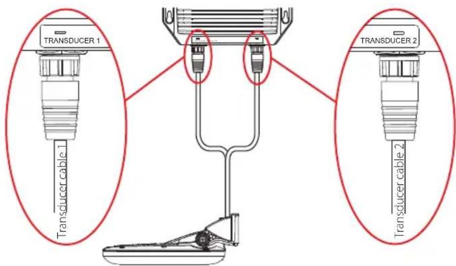SIMRAD StructureScan 3D Transducer - Connexion de la sonde - 1