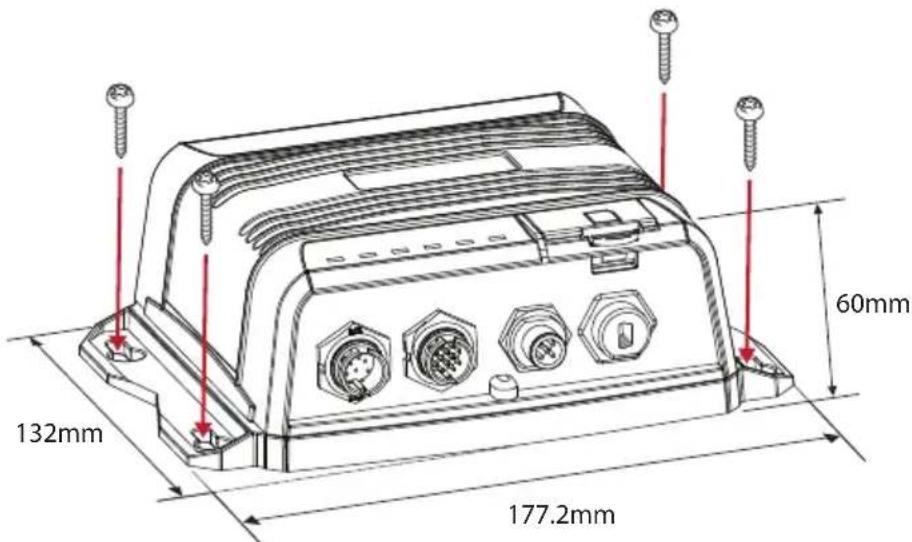 SIMRAD V3100 - Fixation du transpondeur V3100 - 1