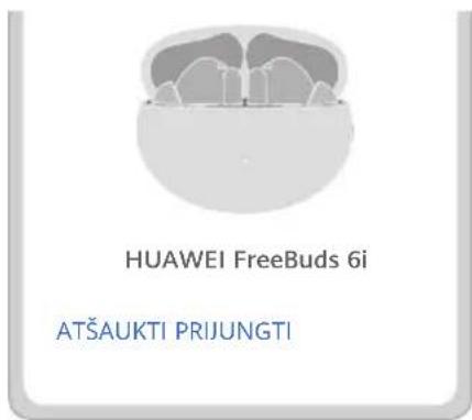HUAWEI FreeBuds 6i - metodas: Nuo artumo priklausomas susiejimas - 1