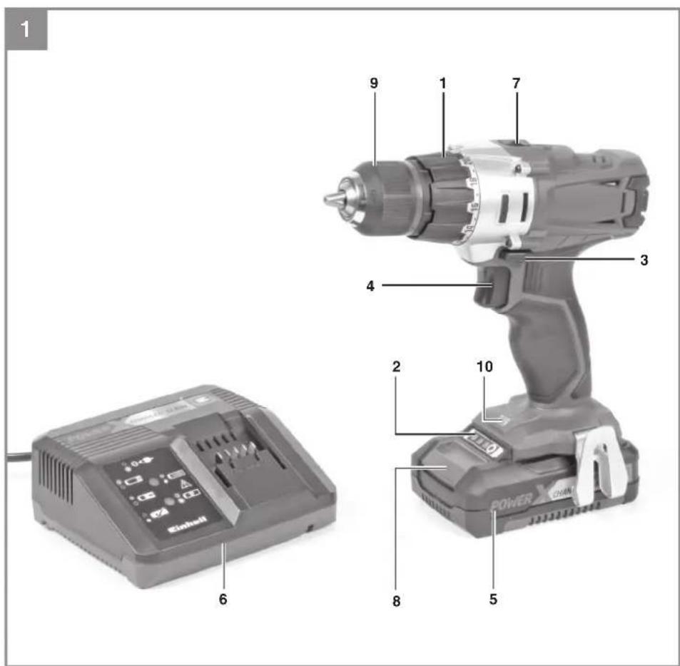 EINHELL TE-CD 18/2 Li-Solo - 1