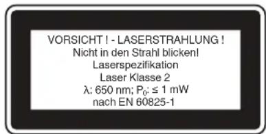 EINHELL TE-MS 216 T - Attenzione! Raggi laser - 1