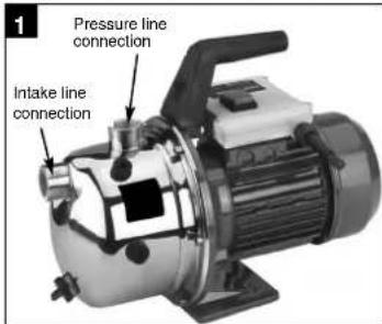 EINHELL Royal GP 3100 Niro - Fitting a suction pipe - 1