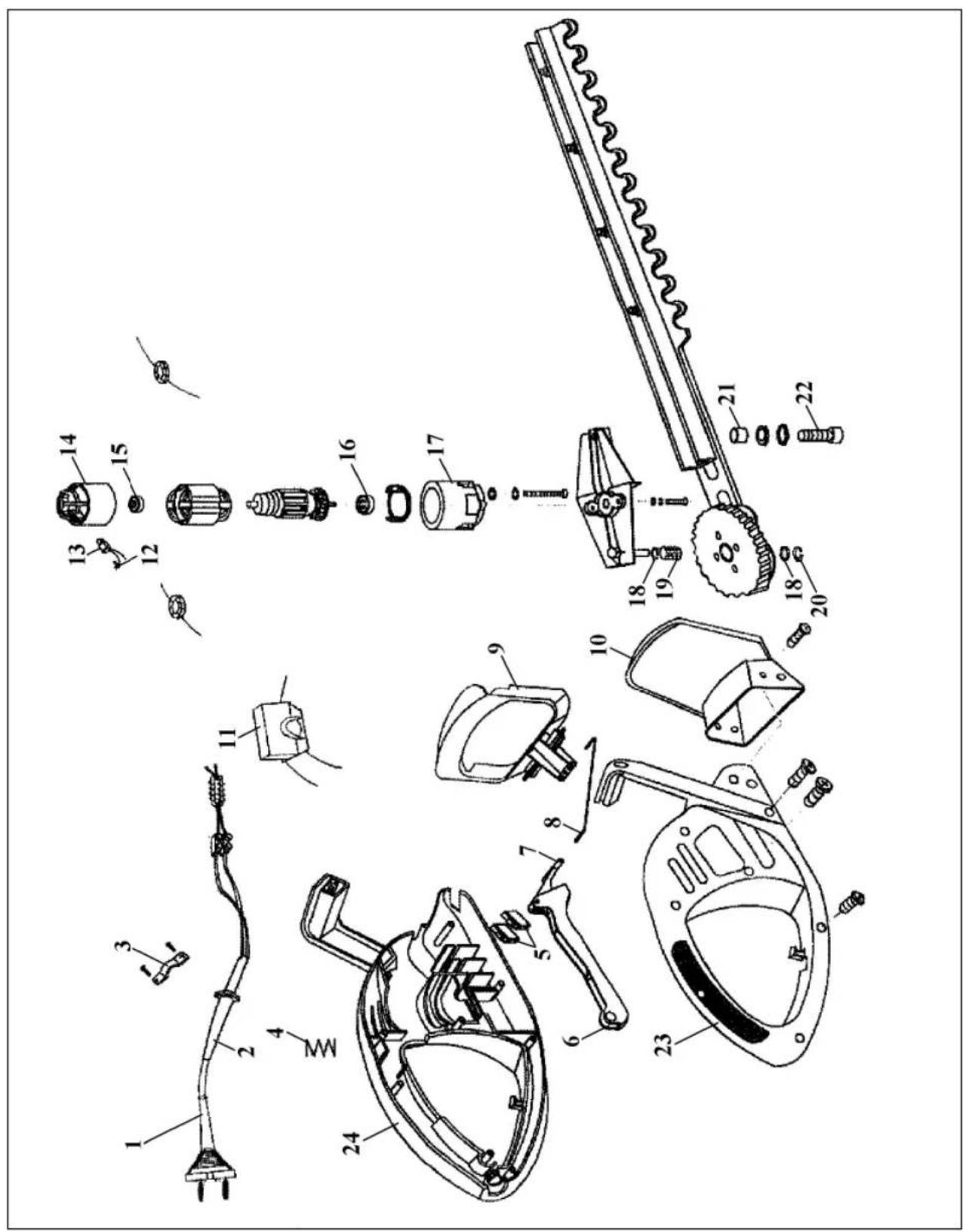 EINHELL Royal HEC 500 - Konstruktion (se bild 1) - 1