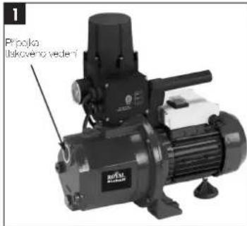 EINHELL Royal HWA 2800 - Montáž průtokového spínače - 1