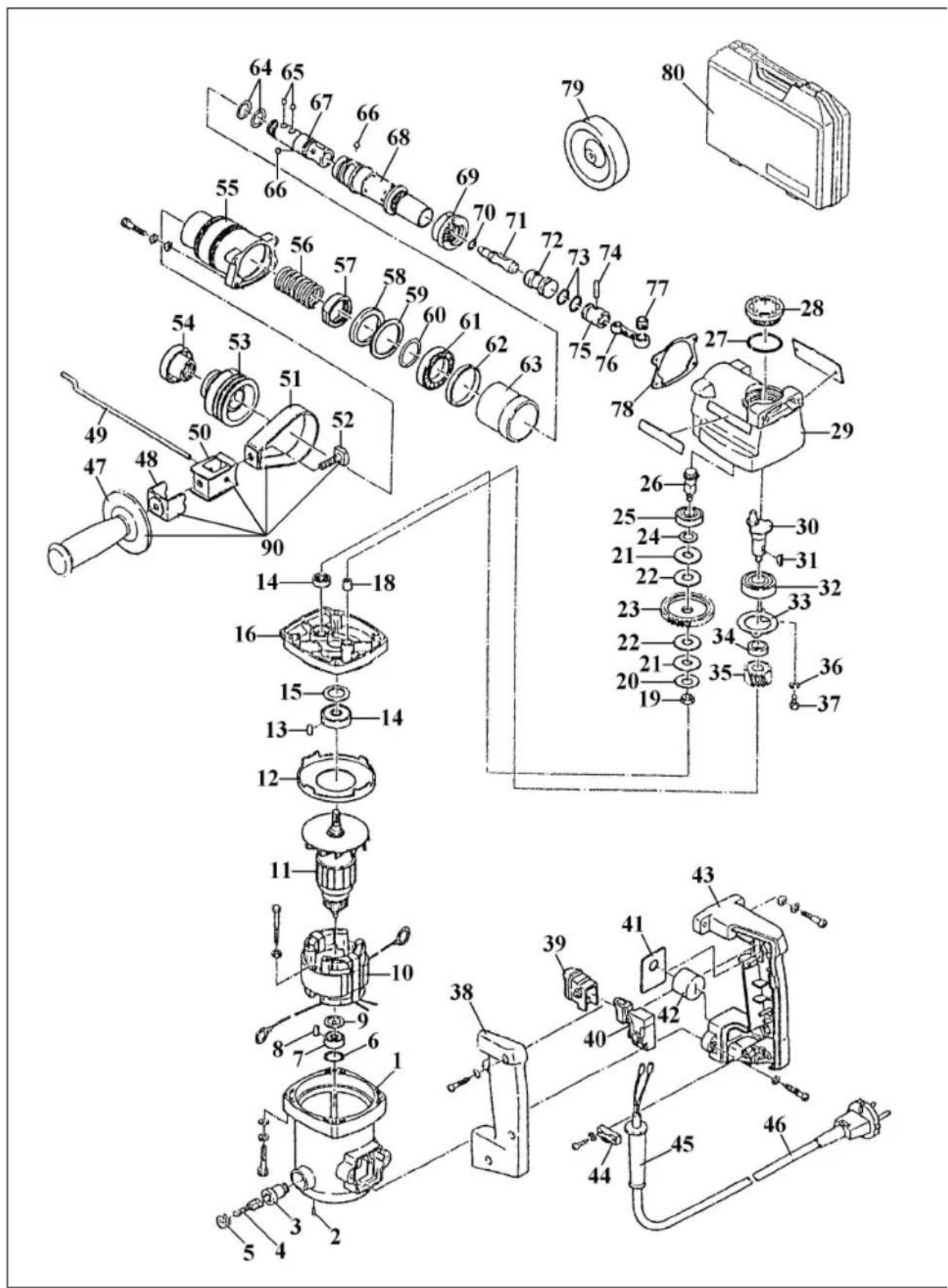 EINHELL BBH 516 - Technische gegevens - 1