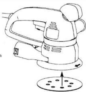 EINHELL EXE 125 - Fixation du papier-émeri - 1