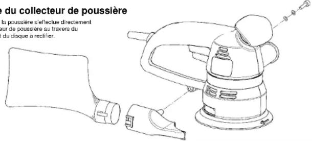 EINHELL EXE 125 - Montage du collecteur de poussière - 1