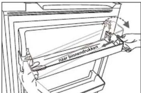 HISENSE RB327N4ADD - Verwijderen en installeren van het deurschap - 2